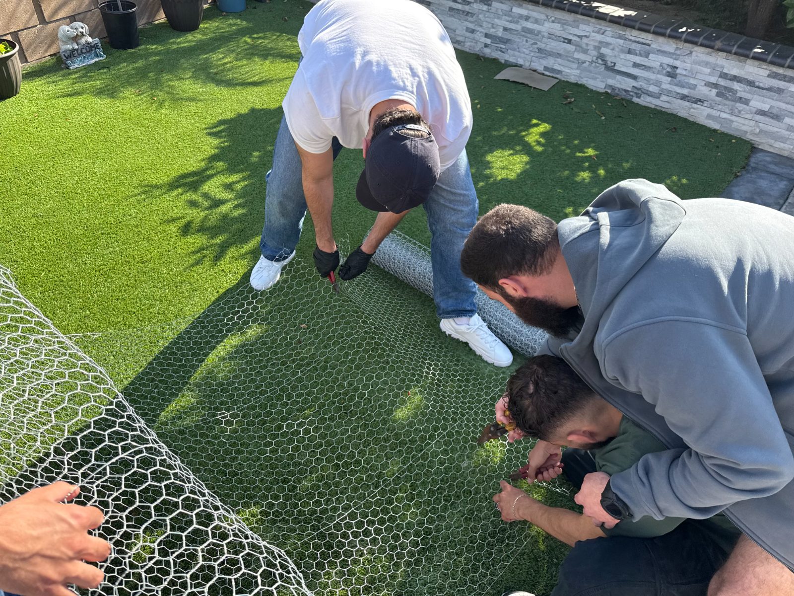 building the chicken-wire frame